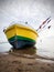 Beached boat, on the shores of Poland