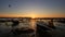 Beached Boats at Sunset La Caleta Cadiz Andalusia