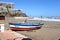 Beached rowboat, Torremolinos, Spain