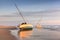 Beached Shipwrecked Boats on a Beach Cape Hatteras North Carolina