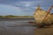 Beached wreck in Bunbeg beach