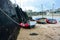 Beached Yachts on Broadstairs Beack, Kent, UK