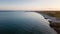 Beaches along the Grenen coast photographed by a drone