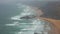 Beaches Cliffs And Fog Along Sea Coast