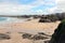 Beaches at Low tide, Newquay, North Cornwall, UK