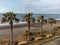 Beaches of Torrox Costa on Costa del Sol, Andalusia, Spain in April. Overwinter is Spain