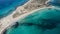 Beaches with turquoise sea in Formentera island