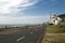 Beachfront Buildings and Blue Cloudy Skyline at Umdloti Beach