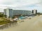 Beachfront buildings seawall and structure washed away by Hurricane Nicole