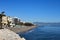 The beachfront at the holiday resort of Torremolinos in Spain.