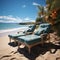 Beachfront reprieve Chaise lounges offer comfort against the backdrop of the ocean