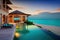 beachfront villa with infinity pool, providing a relaxing setting for guests