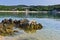 Beachscape at Aegean sea, Destenika beach, Sithonia