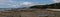 Beachscape panorama, looking south from Norah Head, Australia