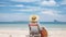 Beachside Bliss. A Traveler\\\'s Summer Holiday in Tropical Harmony. Generative AI