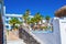 Beachside hotels with an outdoor pool Kamari Santorini Greece