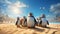 Beachside Penguins: Cute Birds Having Fun in the Sun