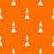 Beacon pattern vector orange