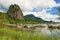 Beacon Rock Marina In The Columbia River Gorge