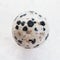 bead from Dalmatian Jasper gemstone on white