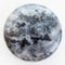 bead from gray Labradorite gemstone on white