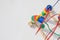 Bead roller coaster toy for child development, Logical thinking or problem solving.colorful bead maze toy. Fun and