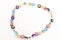 Beaded, bead, color, colourful, colorful, jewelry, jewellery, jewel, colored, accessory, murano, art, bijouterie, white, backgroun