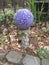 Beaded Bowling Ball Yard Art