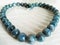 Beads made of natural stone kyanite