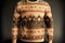 beaful festive ornament sweater with christmas pattern