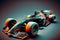 beaful modern equied car for formula one racing, generative ai