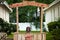 Beagle sitting in a kissing booth