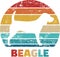 Beagle vintage and retro
