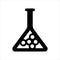 Beaker chemical medical icon. isolated object