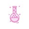 beaker flask lab icon vector design