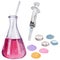 Beakers clinic pharmacy set.