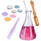 Beakers clinic pharmacy set.