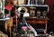 Beamish living history museum. Durham, UK. August 2023. Building interior. Sitting room.