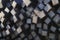 Beams pattern black background tar wood square pattern