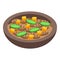 Bean food icon isometric vector. Portugal cuisine