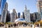 The Bean sculpture in Millenium Park in Chicago Illinois.