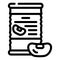 beans canned food line icon vector illustration