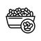 beans groat line icon vector illustration