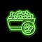 beans groat neon glow icon illustration