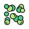 beans peas color icon vector illustration