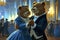 bear Animals Presidential Ballroom Dance Extravaganza Generative AI