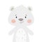 Bear baby print. Cute animal. Cool teddybear illustration