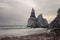 Bear beach at dusk before storm