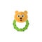 Bear Beanbag Flat Icon. Rattle Vector Element Can Be Used For Bear, Beanbag, Rattle Design Concept.