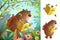 Bear and Bees Reading Book Clipart Set